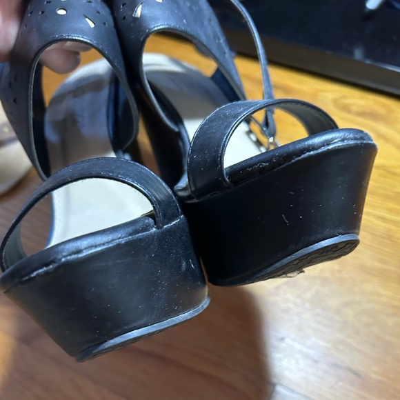 DbDk Fashion Black Wedge Sandals - Picture 7 of 11